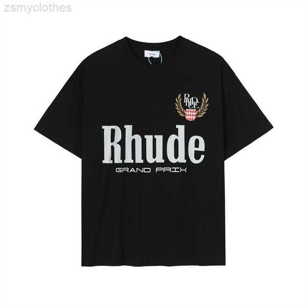 

men's t-shirts rhude retro high street short sleeve t-shirt black s-xl, White;black