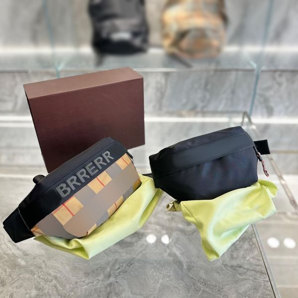 

canvas stripes chest belt bag luxury crossbody fanny pack clutch bags nylon bumbag tote man women designer handbag purses waistpacks shouder