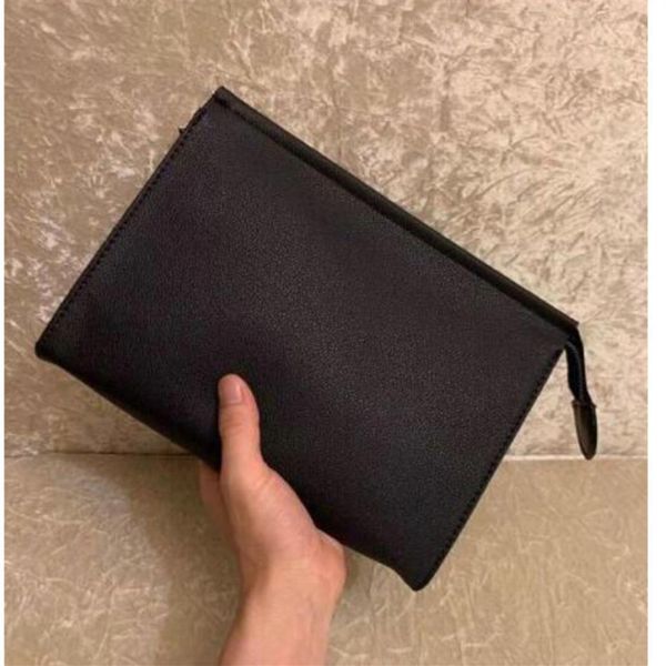 

wallets purse zipper travel toiletry pouch 26 cm protection makeup bags clutch women genuine leather waterproof -selling recei261j, Red;black