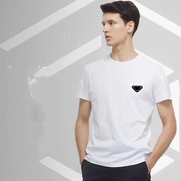 

designer summer men's casual loose short sleeve t-shirt, White;black