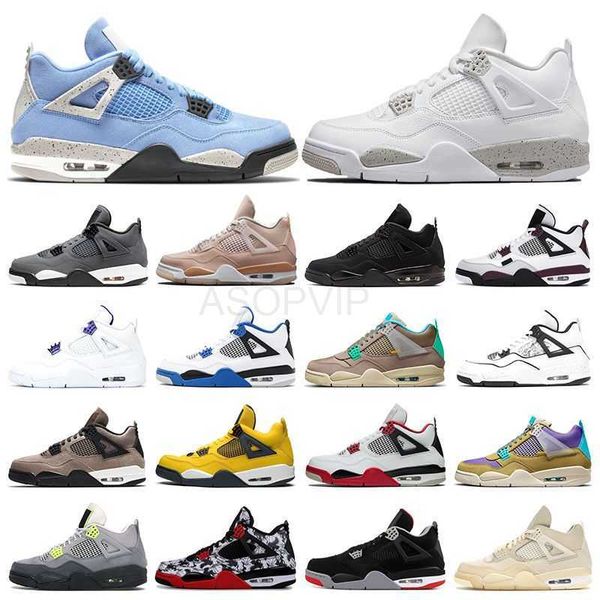 

jumpman 4 mens basketball shoes 4s diy blact cat university blue white oreo shimmer fire red paris cool grey womens trainers sports sneakers