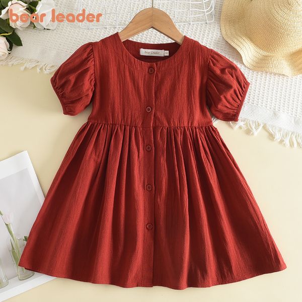

girl's dresses bear leader girls' casual dress fashion princess dress girls' sweet clothing cute clothing baby girls tank 3 7, Red;yellow