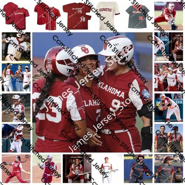 

2022 ncaa stitched oklahoma sooners softball baseball jersey ou 88 emmy guthrie 98 jordy bahl 1 kinsey koeltzow 4 shannon saile 6 paige knig, Black