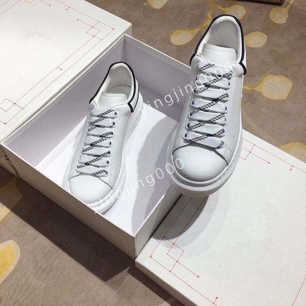 

2023brand women sneakers shoes trainers sports lace-up famous brands patent leather mesh rubber sole fabric outdoor casual walking, Black