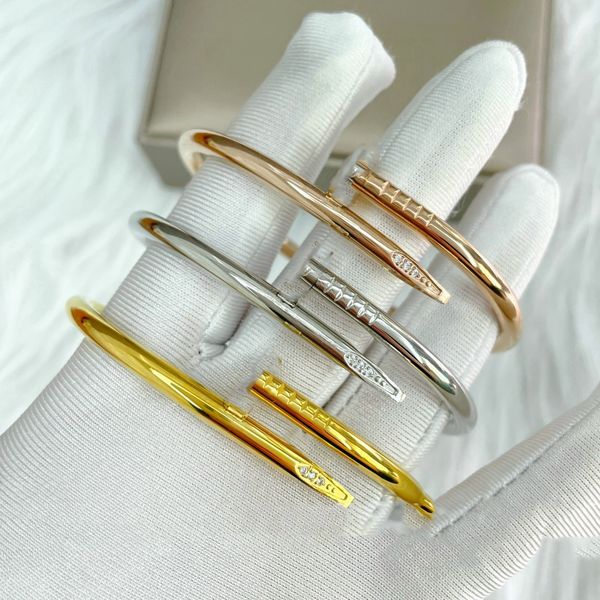

women carti bracelet bangles screw party wedding couple gift love fashion luxury designer asdas, Black