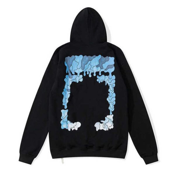 

men's offer sweatshirts luxury brand classics pullover shirts hoodies designers women sweater high street arrow cross letter hoodie coa, Black