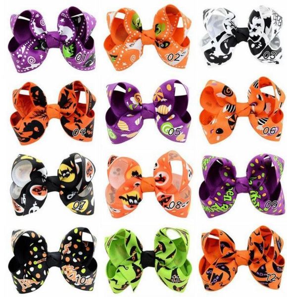 

novelty halloween flower hair clip kids bow headdress cartoon head barrettes princess hair accessories child hairpin3988102, Black;brown