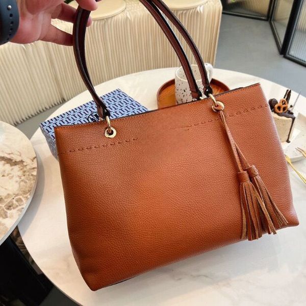 

new leather shoulder bag large solid tote bag shopping bag