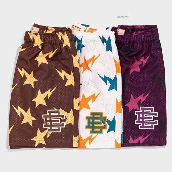 

gsgm fashion brand summer mens eric emanuel ee basic shorts casual mesh short newyork city skyline designers gym running fitness beach loose, White;black