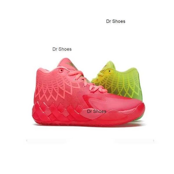 

mb1 rick and morty kids basketball shoes for sale lamelo ball queen city purple black red grey men sport shoe trainner sneakers us7-us12