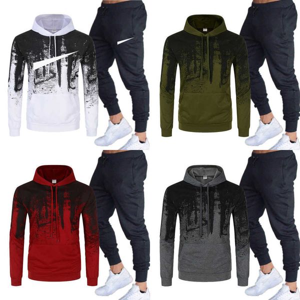 

Tech Fleece Tracksuits Men's Sportswear set Spring And Autumn Hoodie Full Mens Jogger Classic Letter Pattern Designer Luxury Brand Running Sports women's tracksuits, Ivory