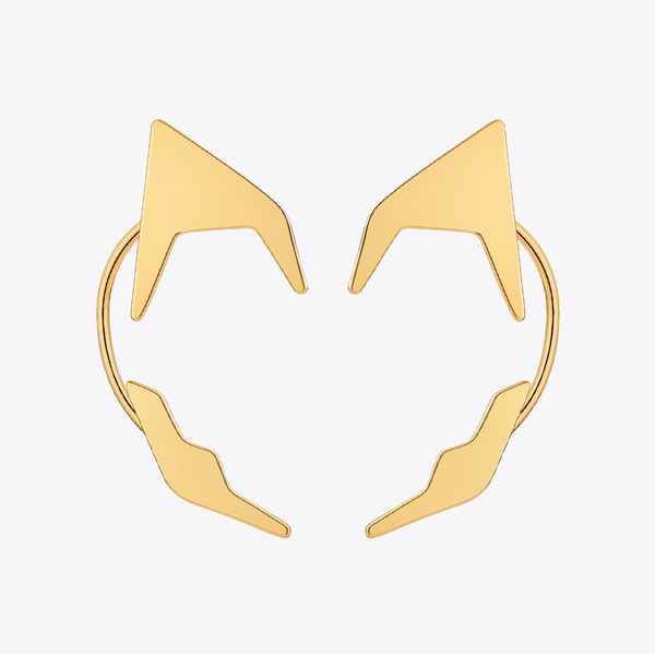 

ear cuff enfashion elf rings for women fashion jewelry boucle oreille femme gold color ings items e221378 230406, Silver
