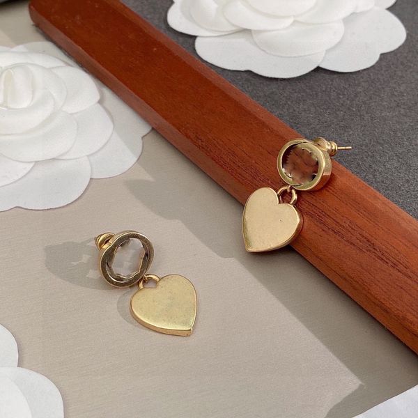 

2023 luxury fashion double hoop earrings women's stud designer stud electroplating 18k gold to send girlfriend wife valentine's da, Golden;silver