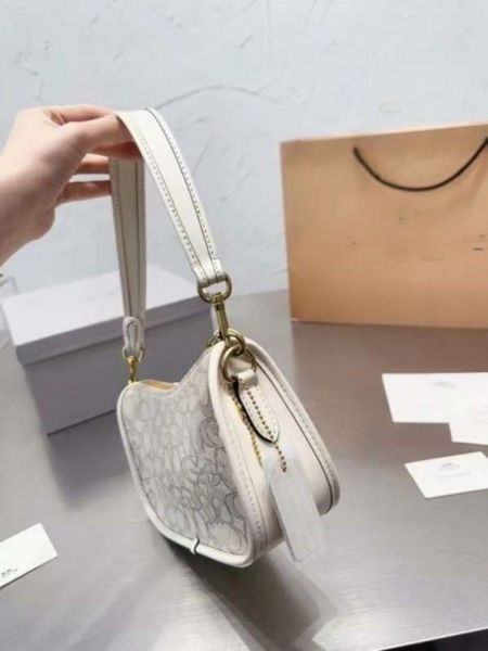 

bag coch designer luxury new swinger bag leather canvas stitching handbag fashion design single shoulder bag women's crossbody bag 001
