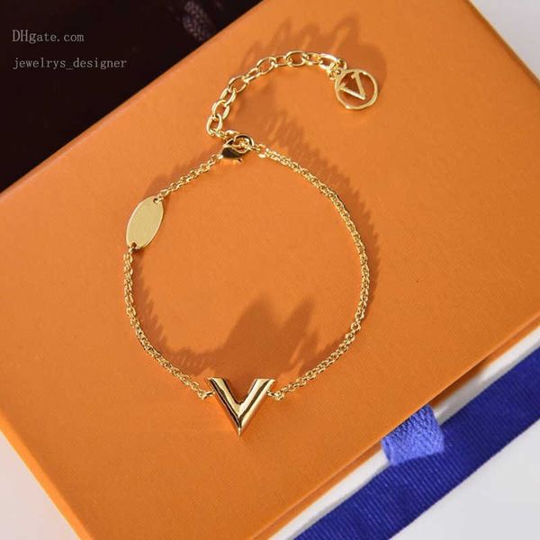 

designer bracelets designer charm bracelet for women luxury jewelry womens gold love links bracelets ladies letter v ornaments bracelet brac, Golden;silver