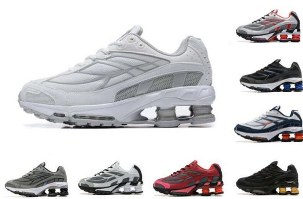 

designer shox tl r4 shoxs ride shoes size 12 triple black white cool grey metallic racer blue navy pink red max shoxs neymar for men women s