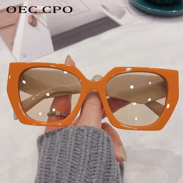 

sunglasses oec cpo square sunglasses women new fashion orange punk sun glasses men vintage shades uv400 female retro eyewear gafas de sol p2, White;black