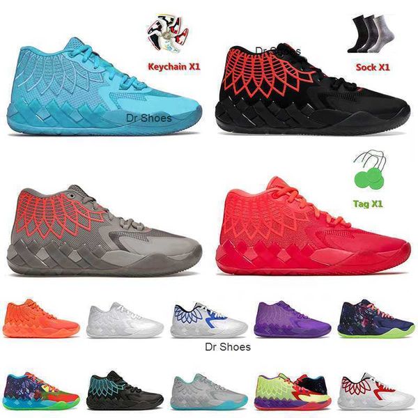 

2022 new arrival mens basketball shoes lamelo ball 1 mb.01 all blue black blast rock ridge red beige galaxy queen city tennis outdoor sneake