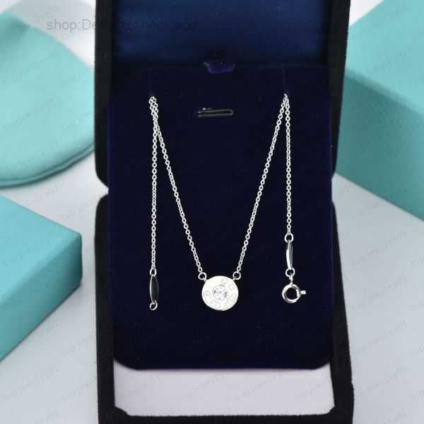 

pendant necklaces luxury pea necklace women stainless steel diamond designer neck jewelry christmas gift wholesale with box 7 zjwc, Silver