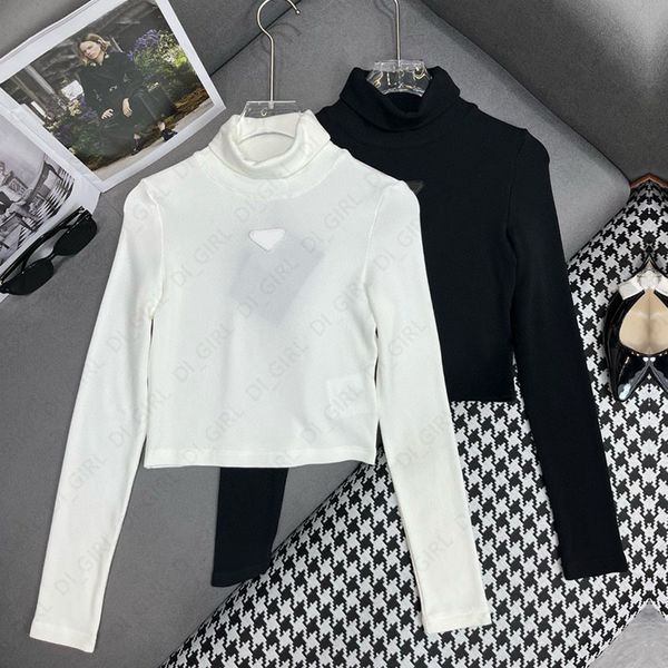 

Woman Knits Shirts Fashion Turtle Neck Long Sleeves Sweater Winter Slim High Necks Base Shirt -L di_girl Di_girl, Black