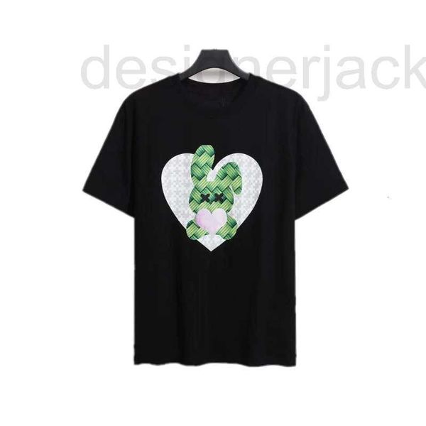 

men's t-shirts designer mens t shirt designer fashion rabbit dog heart print for summer men women short sleeve tee crew neck cotton tee, White;black