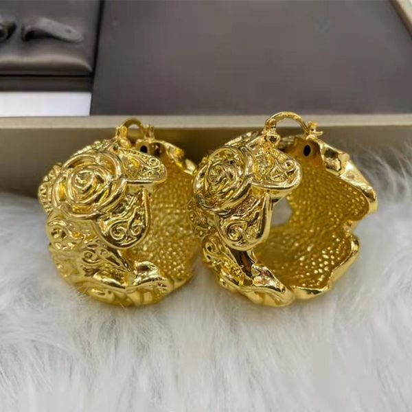 

hoop huggie earring fashion jewelry dubai gold color ethiopian african earrings for brazilian weddings plated set 230406, Golden;silver