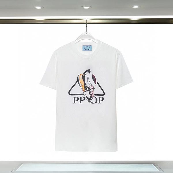 

mens designer t shirts fashion tshirts men shirt luxury t-shirt tee clothing crew neck short sleeve breathable cotton letter casual for man, White;black