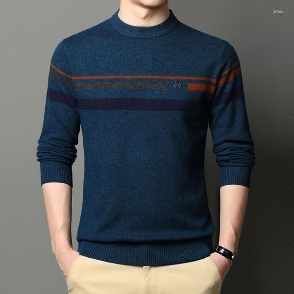 

men's sweaters mens sweater clothing autumn and winter wool the round neck thicken keep warm slim, White;black