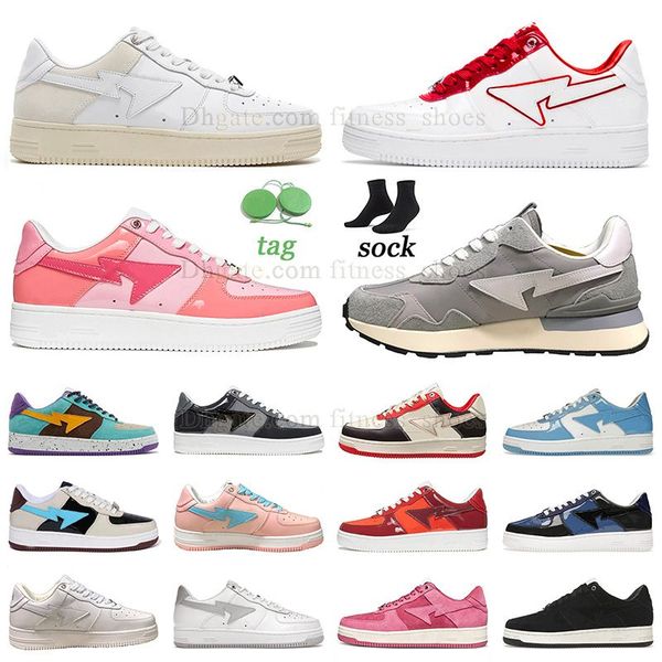 

2023 designer platform shoes white red abc camo combo pink casual shoes white rice grey black mens womens flat sneaker patent green paste bl