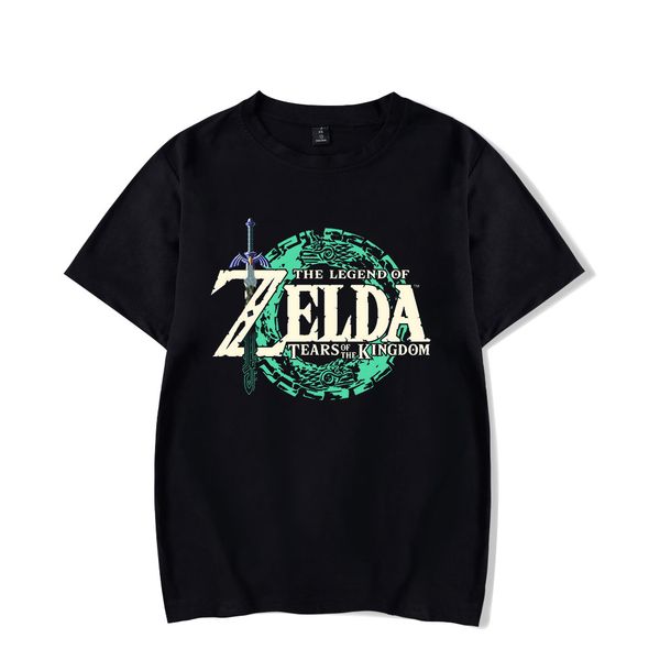 

men's t-shirts kingdom tears t-shirt crewneck short sleeve t-shirt women's t-shirt game harajuku clothing 230407, White;black