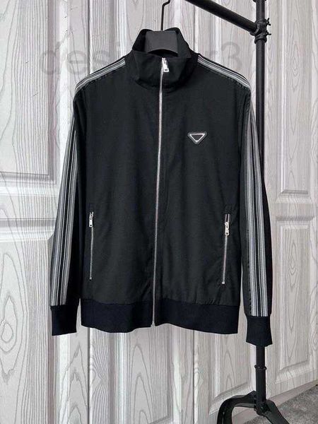

men's jackets designer 2023 spring/summer classic standing collar high end fsie, Black;brown