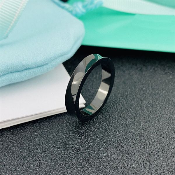 

designer arc ring classic black ring men and women fashion rings stainless steel couple rings party wedding jewelry accessories christmas va, Silver