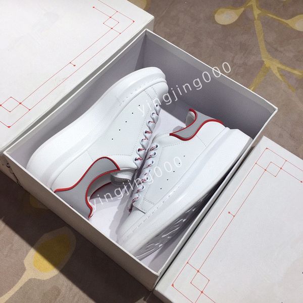 

2023fashion sneakers shoes trainers sports lace-up famous brands patent leather mesh rubber sole fabric outdoor casual walking, Black