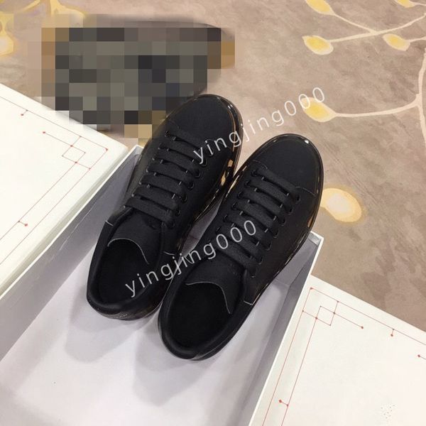 

2023mens women sneakers shoes trainers sports lace-up famous brands patent leather mesh rubber sole fabric outdoor casual walking, Black