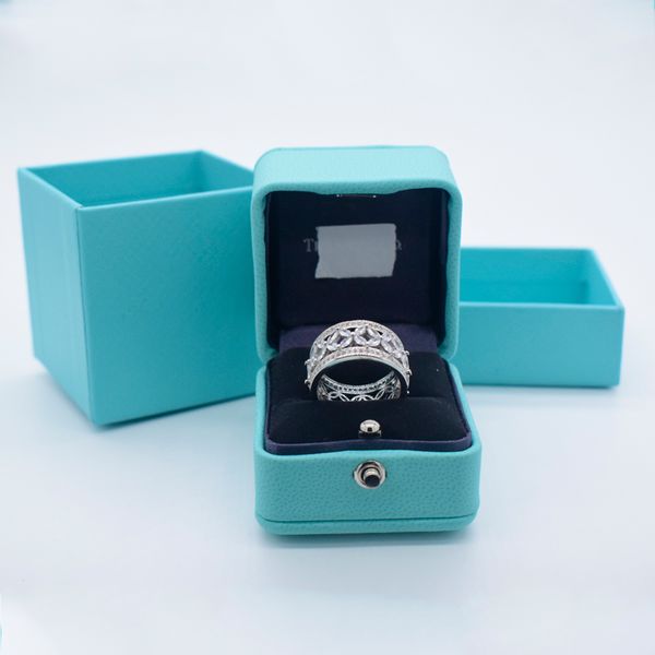 

luxury ring women designer diamond jewelry sterling silver diamond eternity gift