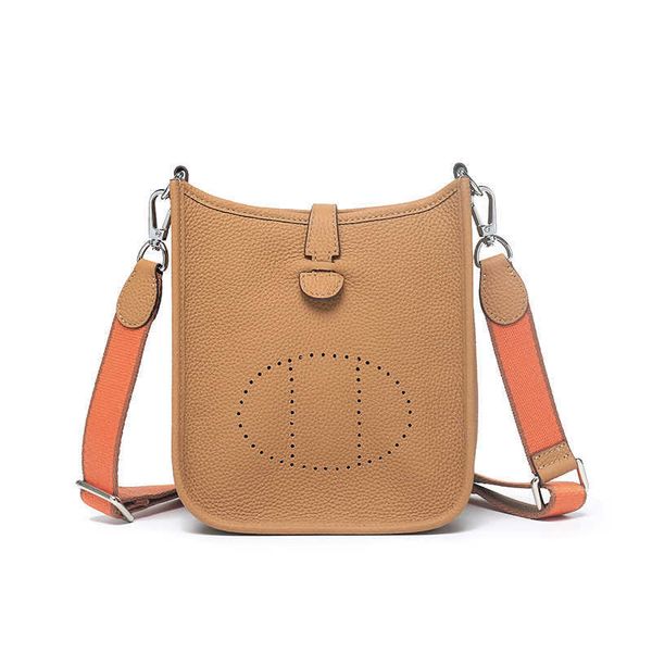 

handbags h bags leather her evel shoulder lyn mus mini luxury leisure casual cowhide messenger bag togo litchi pattern h hollow bucket leath