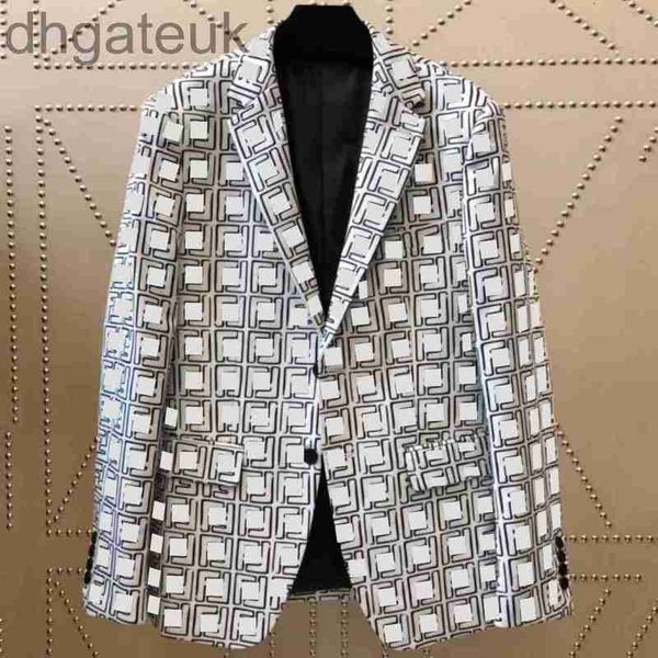 

men's suits & blazers designermens blazer italy paris mens luxury jacket brand double f long sleeve jackets suit wedding dress qy7g, White;black
