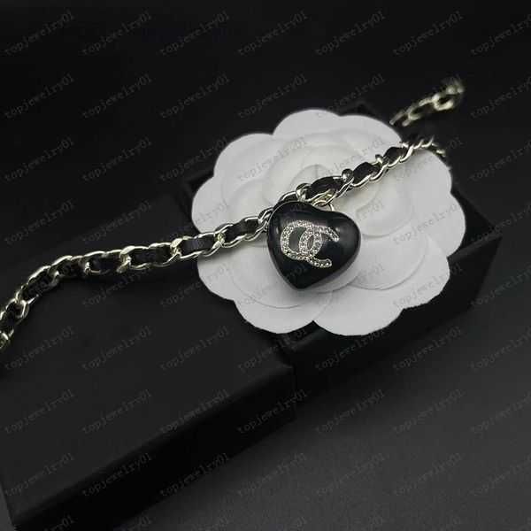 

pendant necklaces never fading 18k gold plated luxury brand designer s stainless steel double letter choker necklace beads chain jewelry acc, Silver
