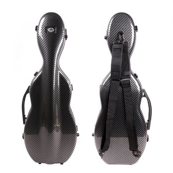 

black violin case 4/4 carbon fiber composite material light violin box/bag
