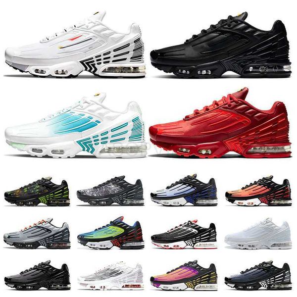 

plus 3 turned tn men shoes triple white black orange green graphic prints multi graphy pack purple nebula mens women trainers outdoor joggin