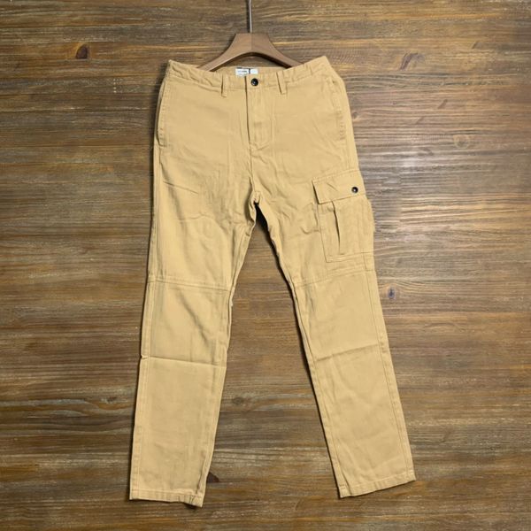 

mens cargo pants jogger simple straight pant with badge solid casual trousers versatile italy style overalls lvzz, Black