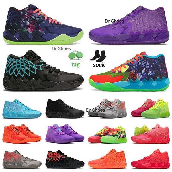 

mb.01 lamelo ball basketball shoes for mens size us 12 dream sky blue galaxy queen rick and morty black blast ciity red green designer sneak