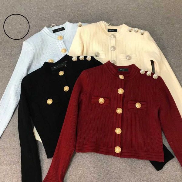 

women's sweaters balman short knitted shirt underlay spring 2023 new style sweater cardigan coat top, White;black