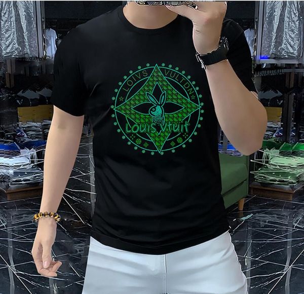 

designer brand of luxury t-shirt men's t shirt loose cotton clothing letter short sleeve spring summer tide men and women tee tees shir, White;black