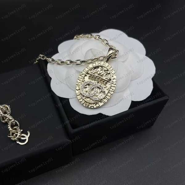 

pendant necklaces never fading 18k gold plated luxury brand designer s stainless steel double letter choker necklace beads chain jewelry acc, Silver