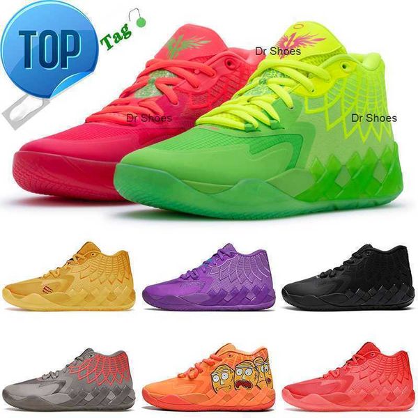 

basketball shoes lamelo ball mb.01 men basketball shoes sneaker black blast buzz city not from here queen city rick and morty rock ridge