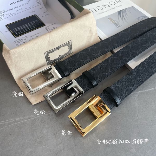 

men belt belts for women designer genuine leather belts cintura ceinture 3.5 cm with box fashion buckle jd158, Black;brown