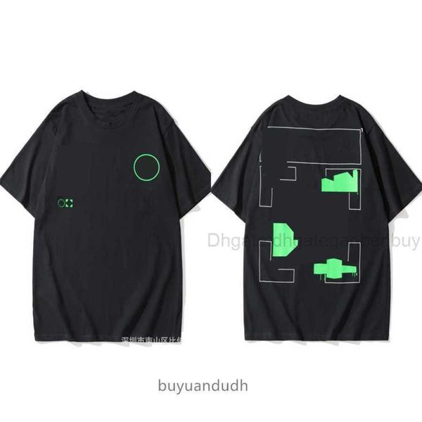 

summer fashion brand offs t shirts mens ow religious oil painting direct spray arrow tshirts hip hop short sleeve loose men tees women larg, White;black