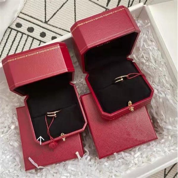 

women mens nail ring band diamonds designer luxury rings jewelry couple lover finger circle rings gift never fade not allergic wit2498, Slivery;golden