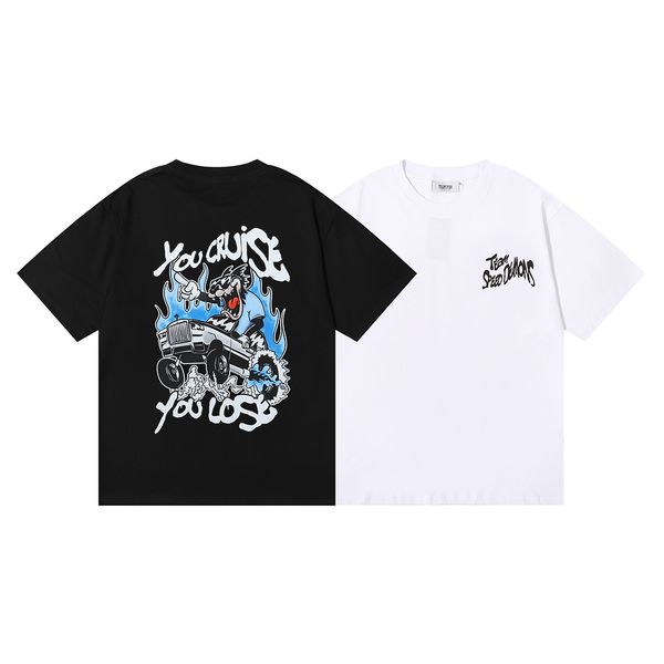 

2023 trapstar designer t shirt womens and mens tshirt short sleeve and round neck trapstar tees luxury cotton tshirt, White;black